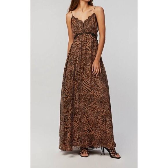 Cami Nyc Marley Maxi Dress lace silk in Jungle Small - Picture 15 of 15